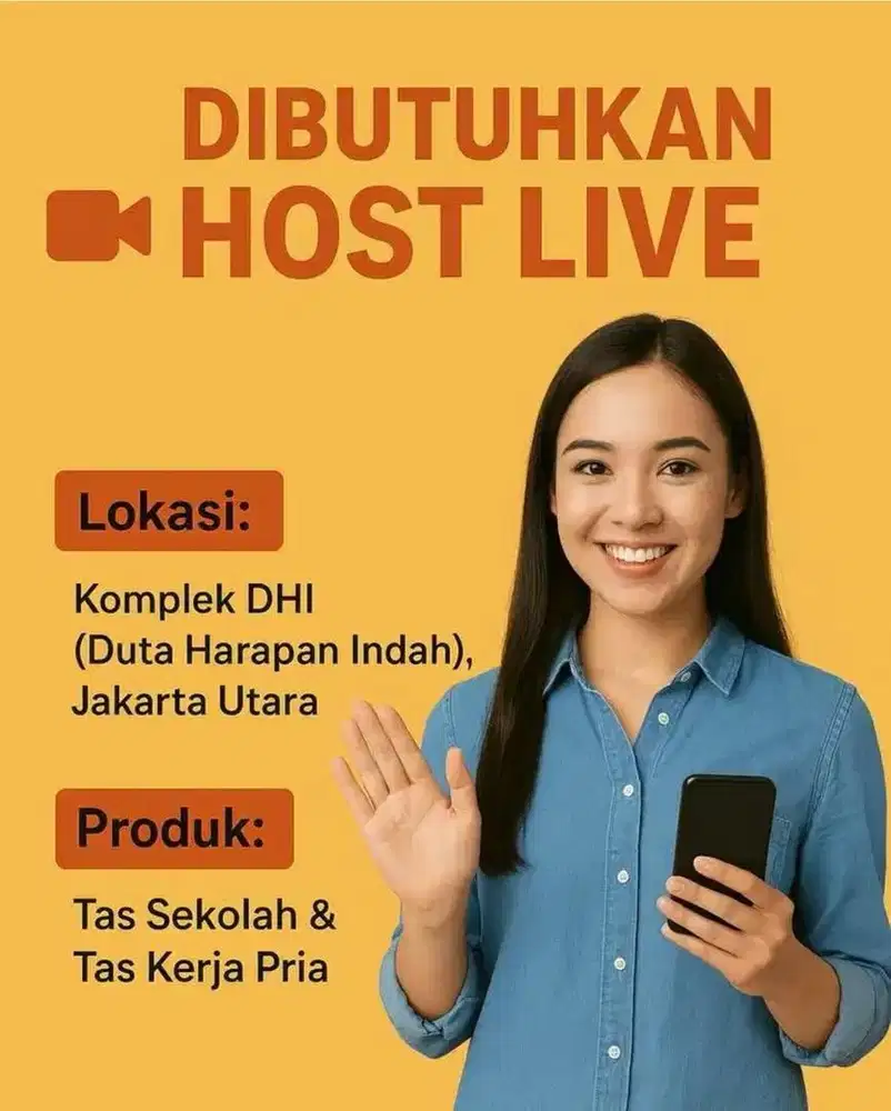 Di butuhkan host live