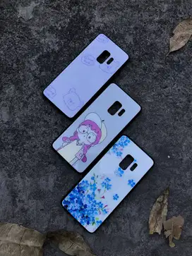 TPU Motif Glass Case Samsung Galaxy S9