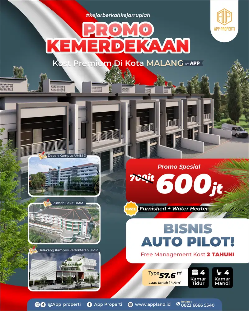 KAMAR KOS PREMIUM  DEKAT UB KOTA MALANG