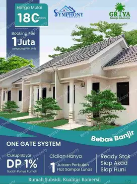 Rumah subsidi spek Komersil 7,5JT sampai terima kunci