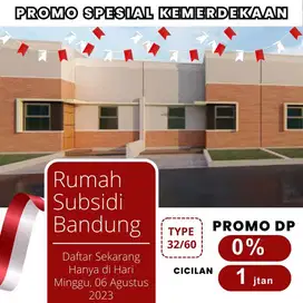 RUMAH SUBSIDI DI BANDUNG TIMUR DP 5 JUTA ALL IN CICILAN 900 RIBUAN