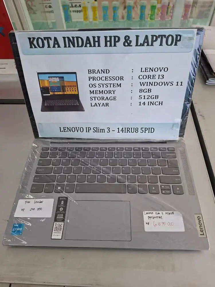 Laptop lenovo ip slim 3 free aksesoris