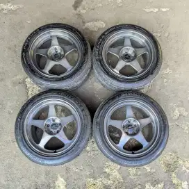 Velg regamaster desmond r18 5x114 lbr9 et25 sepaket ban Bridgestone