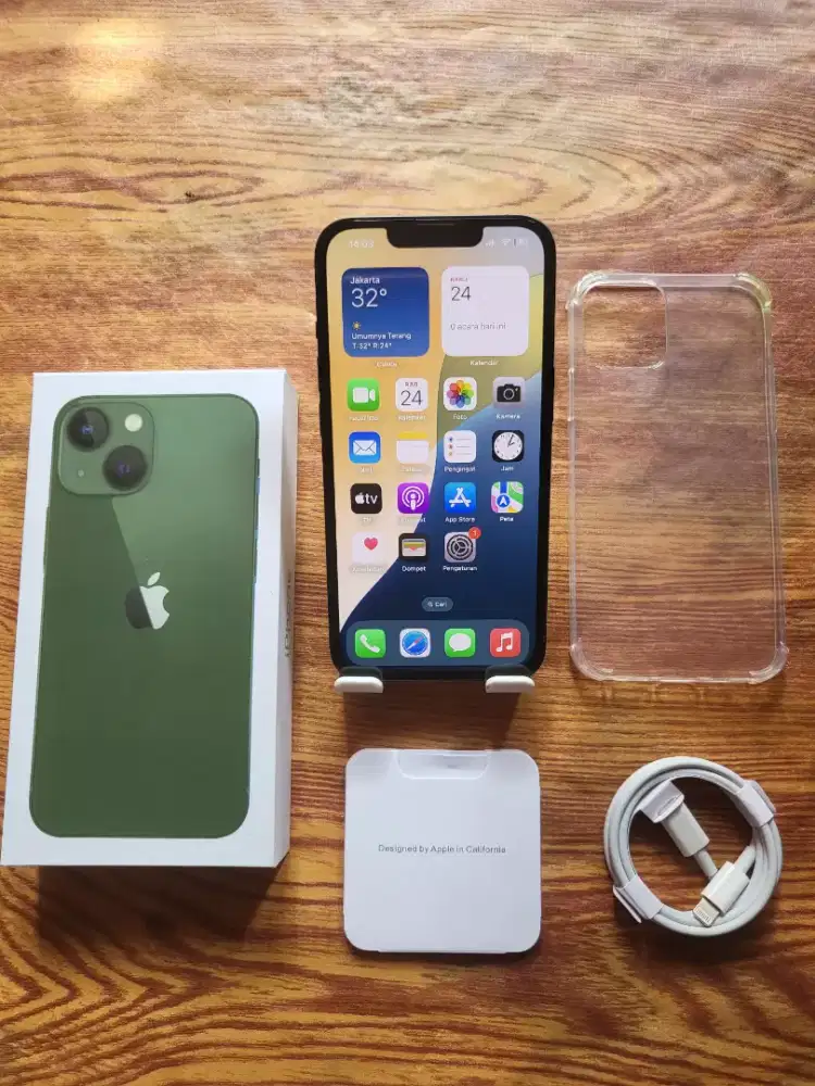 Iphone 13 128gb green inter all operator fulset mulus normal no minus