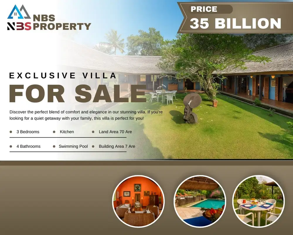 FOR SALE LUXURY VILLA WITH A BEAUTIFUL RIVER AT CEPAKA TABANAN