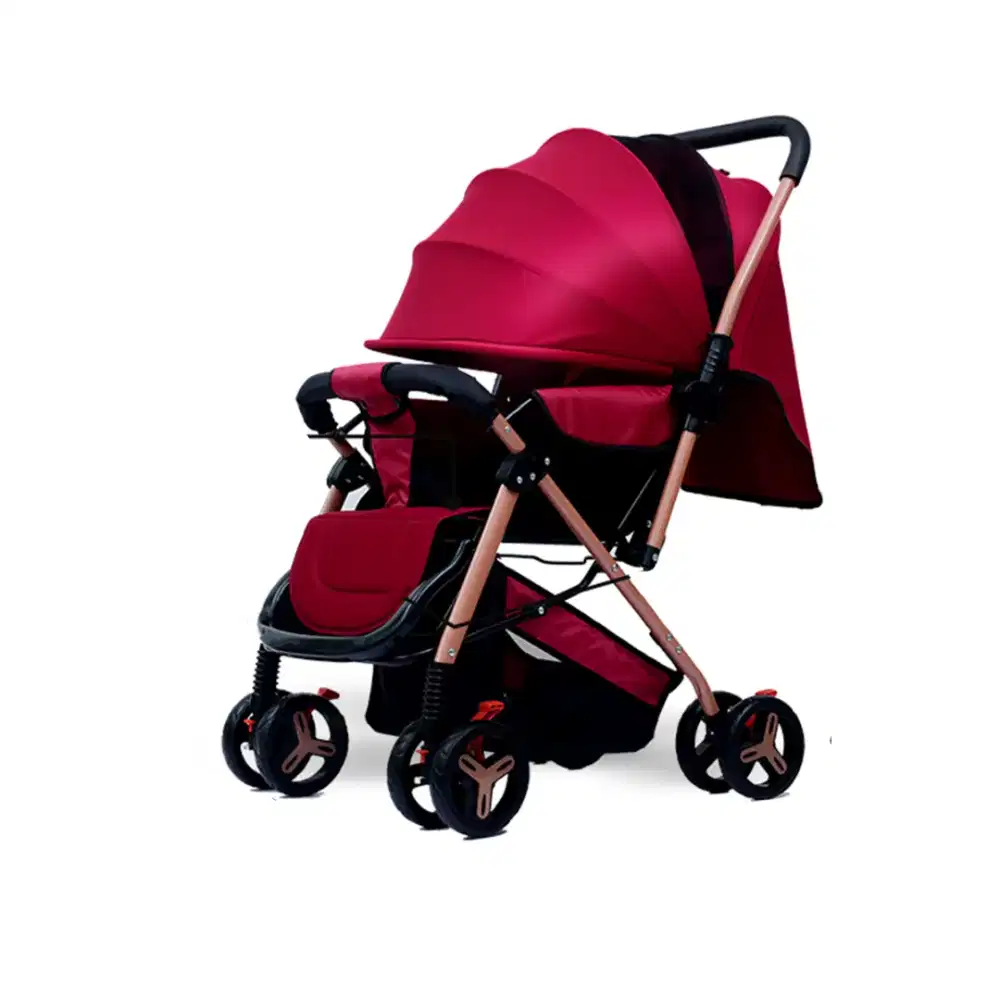 stroller bayi warna merah