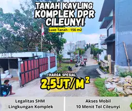 KAVLING MURAH KOMPLEK DPR CILEUNYI 5 MENIT TOL