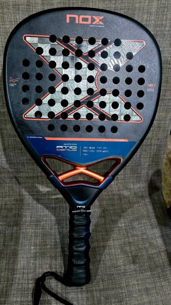 NOX AT10 Genius Attack Alum 18K 2025 Padel Racket by Agustin Tapia