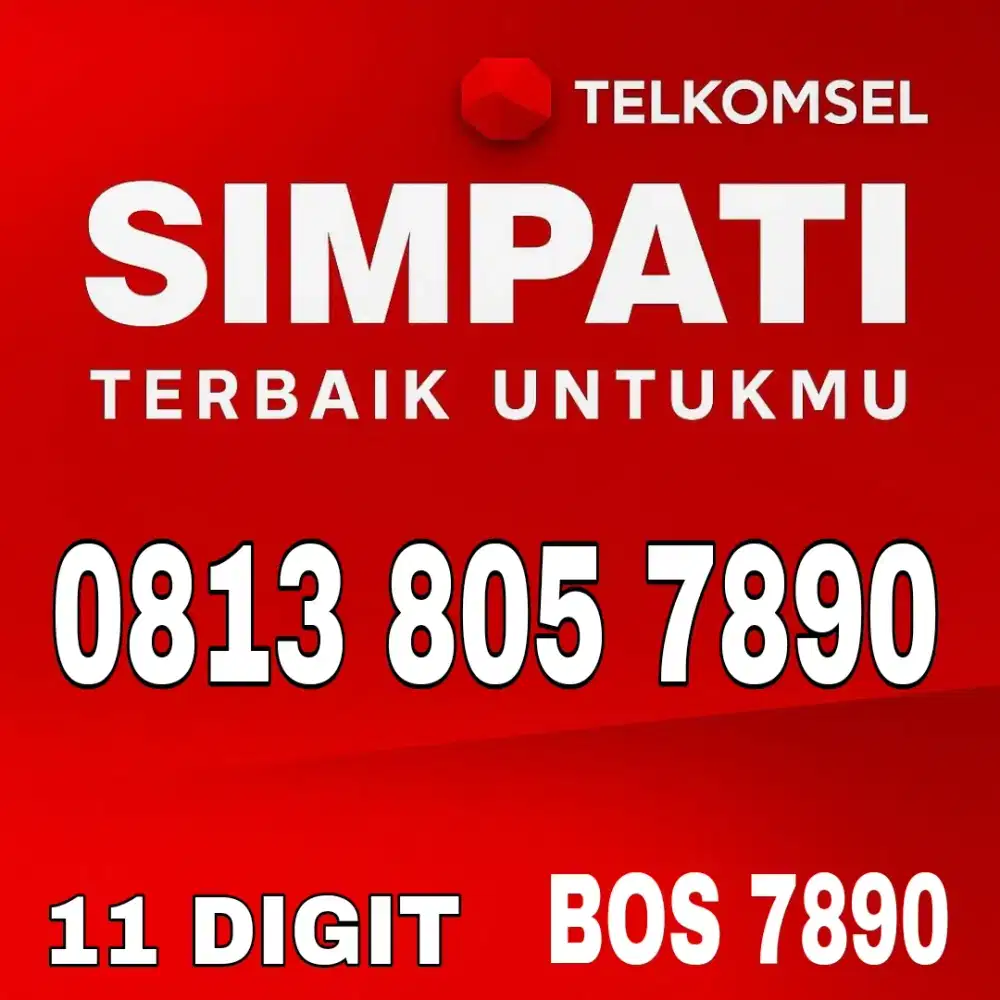 NOMOR SIMPATI CANTIK TELKOMSEL 11 DIGIT BOS 7890