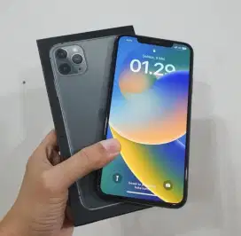 Ip 11 pro 64gb fullset minus sinyal keblokir, face id on, truton on,