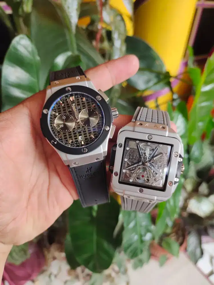 JAM TANGAN HUBLOT 2PCS KONDISI BARU