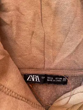 Hoodie Crop Brand Zara