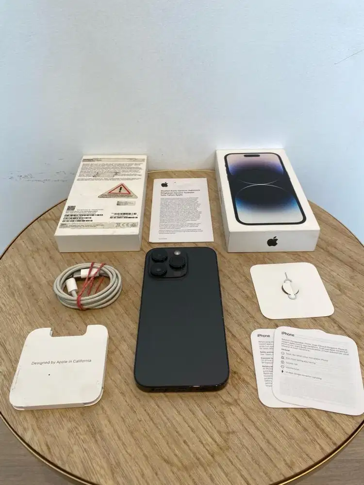 Second iBox iPhone 14 Pro 256GB Space Black Fullset Anti Blokir