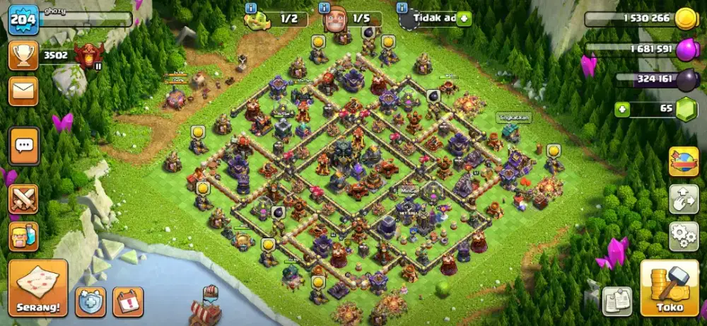 Jual Akun coc th17