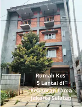 Rumah Kos Exclusive 5 Lantai di Jual Tanah Kusir Kebayoran Lama Nempel Pondok Indah Jakarta Selatan