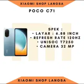POCO C71 RAM 4/128