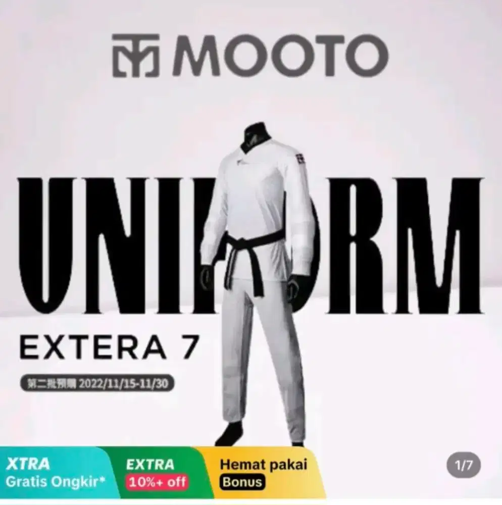 DOBOK OLYMPIC MOOTO (BLM PERNAH PAKAI)