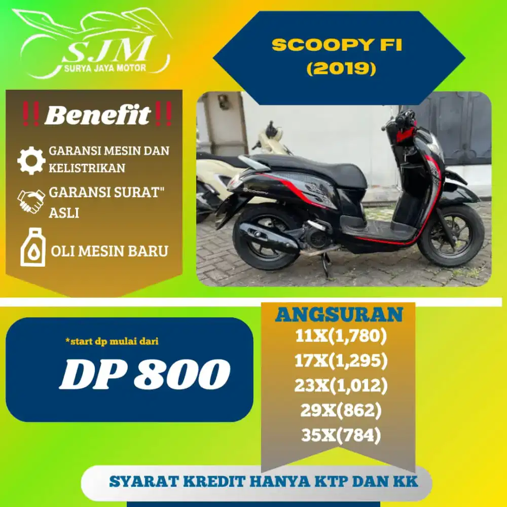 Scoopy Fi 2019 Pajak Panjang