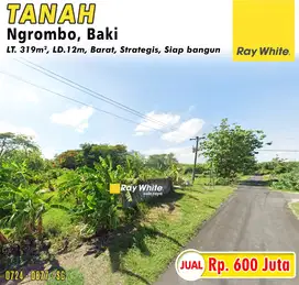 Dijual Tanah di Ngrombo, Baki
