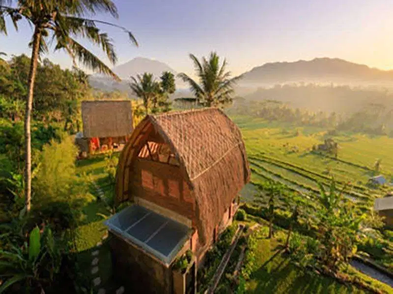 PRIVATE VILLA DENGAN VIEW PADI DAN GUNUNG AGUNG