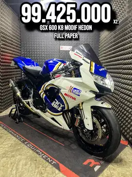 GSX 600 2008 K8 LUCKY STRIKE MODIF MEWAH LOW KM SUPERB UNIT
