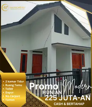 Rumah minimalis cantik 2 kamar akses strategis 10 menit dari stasiun