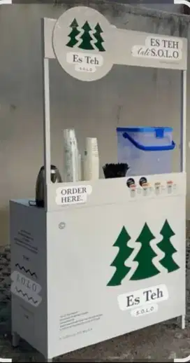 Jual booth teh solo paket ekonomis masih dikardus.nego
