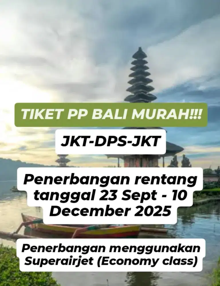 TIKET PP JAKARTA-BALI MURAH 1JT