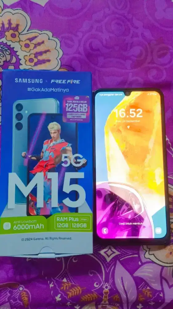 Samsung m15 5G ram 12/128gb light blue