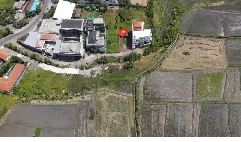 Tanah luasan kecil jarang ada di tiying tutul canggu