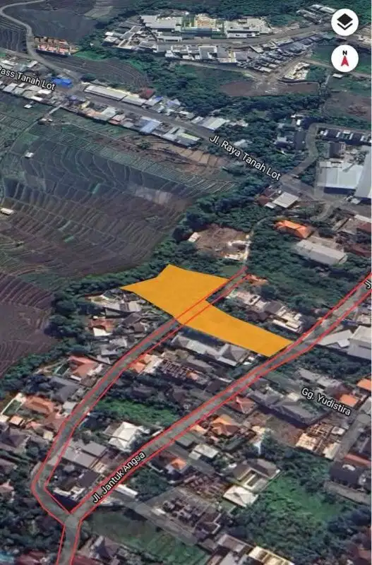 Tanah Potensial di Pererenan, Canggu