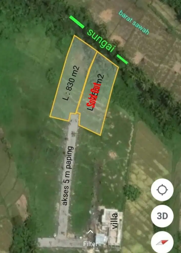 Tanah 8,3 Are Pantai Kedungu, Tanah Lot