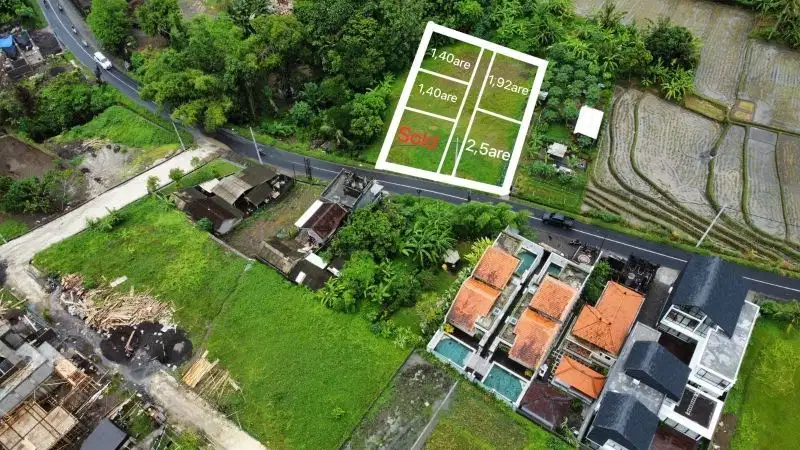 Tanah sewa dijalan utama Kedungu, Tabanan