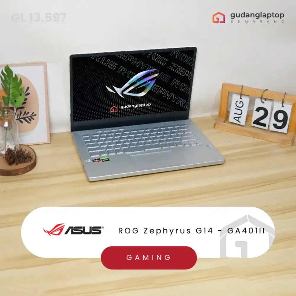 ASUS ROG Zephyrus G14 - GA401II
AMD Ryzen 5 - 4600HS 8/512 GTX 1650Ti