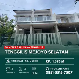 TENGGILIS 2 Lantai !️ Rumah Baru Anti Blusuk 50 Meter dari Jalan Raya