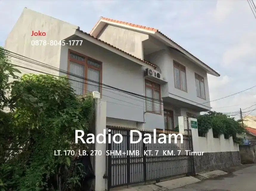 Jarang ada..Rumah Megah 2 Lt di Radio Dalam, Jakarta Selatan