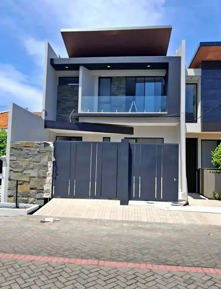 Murah Besar Jual Rumah Baru Manyar Surabaya Row Jalan Lebar 3 Mobil