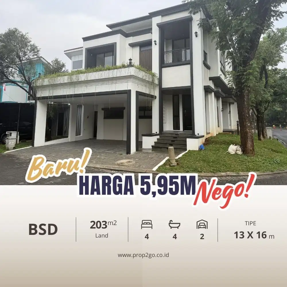 Termurah di BSD City lebar 13, Harga 5M'an