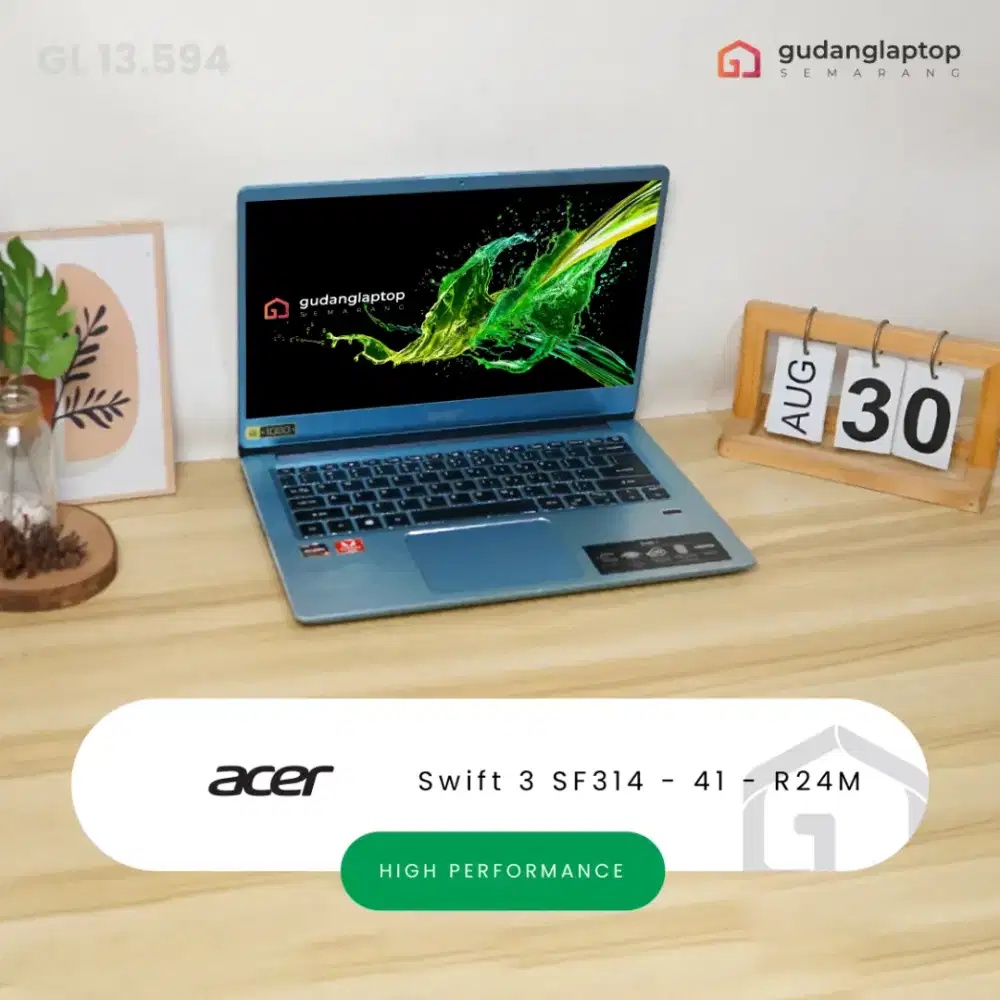 ACER Swift 3 SF314-41-R24M
AMD Ryzen 5 - 3500U 4/512