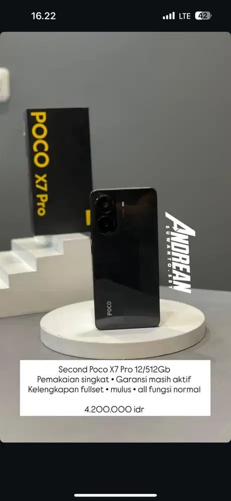 Second Poco X7 Pro 12/512Gb