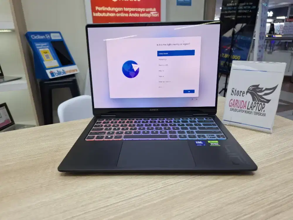 PROMO LAPTOP GAMING RINGAN TERBARU HP OMEN TRANSCEND 14 INTEL ULTRA 7