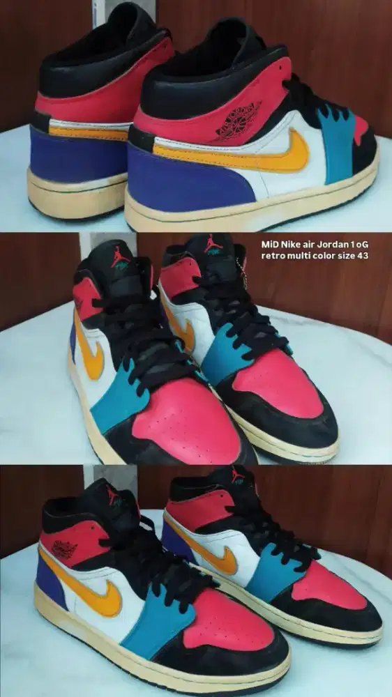 Air jordan 1 og retro mid multi color