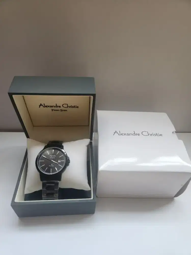 Jam Tangan Pria Alexandre Christie Primo Steel 1014MD Black