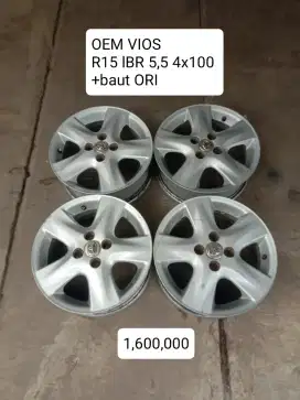 OEM VIOS R15 LBR 5,5 4X100 + BAUT