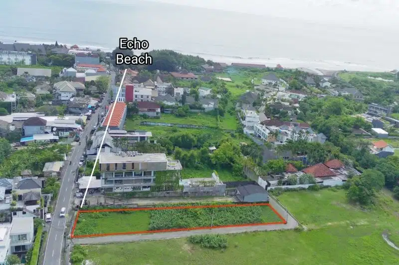Tanah 12,2 Are Jalan Utama Echo Beach, Canggu