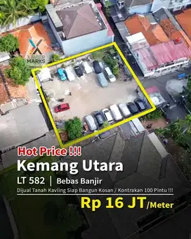 Di jual Tanah Kavling Siap Bangun Kosan 100 Pintu  Lokasi di kemang ut