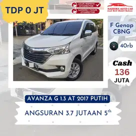 Promo TDP 0 Rupiah Avanza G 1.3 AT 2017 Putih