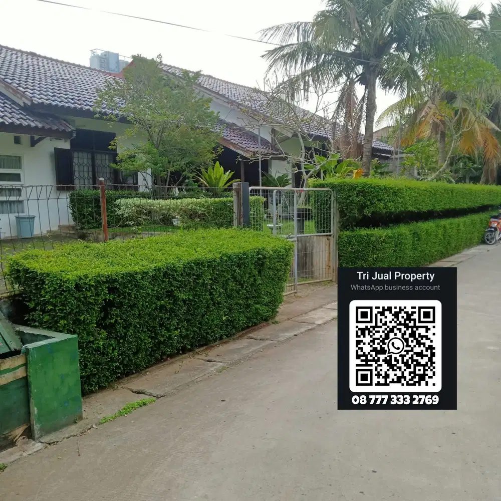 Jual lahan luas bonus rumah terawat 705 m2 sektor 9 Bintaro /9654