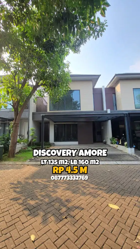 16506, Jual cepat rumah discovery bintaro amore murah turun harga
