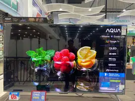 Promo cicilan tanpa dp AQUA google smart tv 4k UHD 85Inch